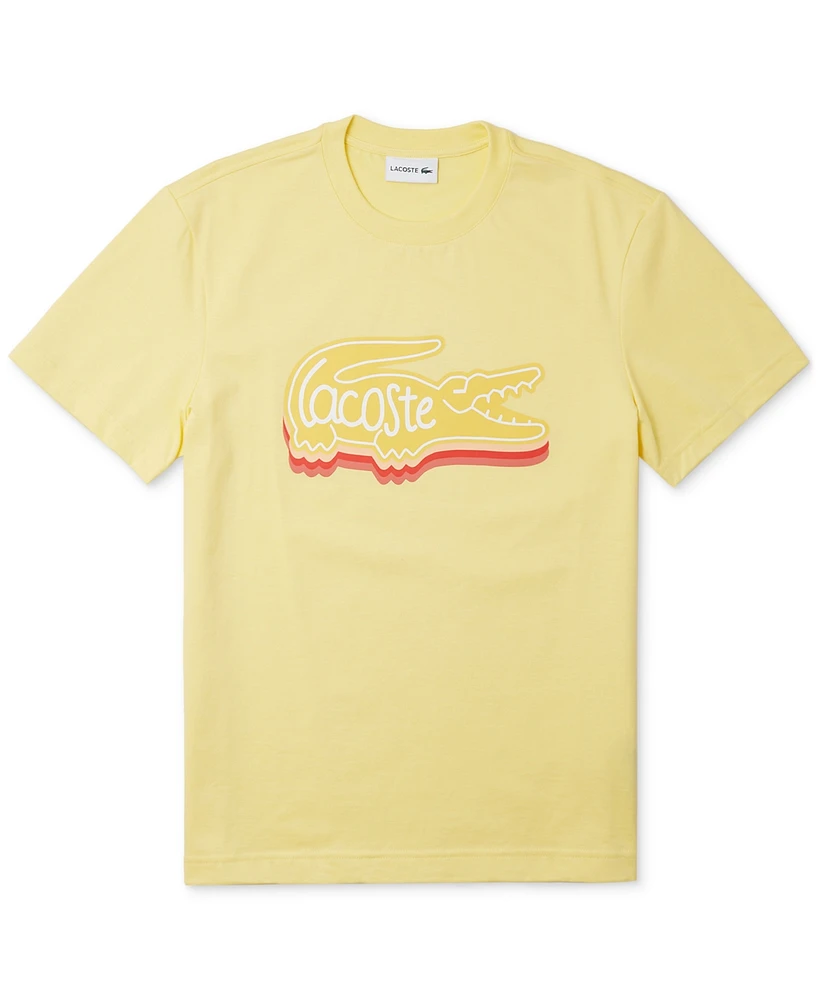 Lacoste Men's Short Sleeve Crewneck Logo Graphic T-Shirt, Created for Macy's