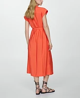 Mango Women's Bow Shirt Dress