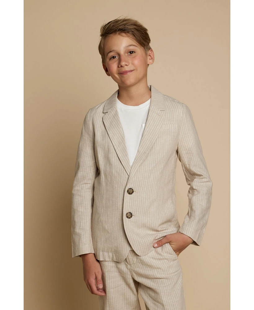 B by Brooks Brothers Big Boys Linen Blend Blazer