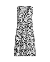 Lands' End Women's Cotton Slub Swing Tank Dress