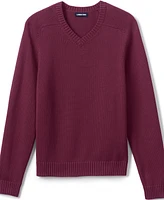 Lands' End Men's Cotton Modal V-neck Sweater