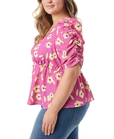 Jessica Simpson Trendy Plus Jensine Empire Blouse