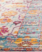 Safavieh Crystal CRS518 Cream and Teal 4' x 6' Area Rug