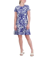 Jessica Howard Women's Floral-Print Fit & Flare Dress