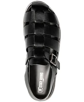 Stacy Adams Men's Montego Slingback Faux-Leather Buckle Sandals
