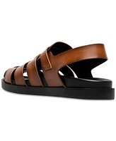 Stacy Adams Men's Montego Slingback Faux-Leather Buckle Sandals