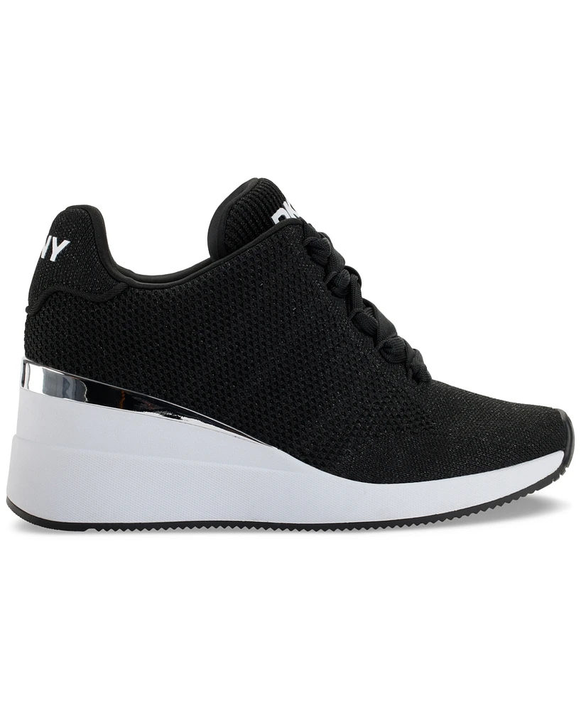 Dkny Women's Parks Lace-Up Wedge Sneakers