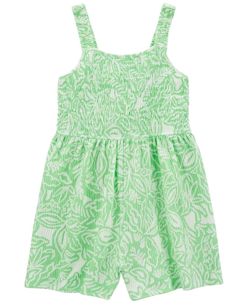 Carter's Big Girls Floral Gauze Romper