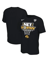 Nike Women's Unisex Black Iowa Hawkeyes 2024 Ncaa Basketball Tournament March Madness Final Four Locker Room T-Shirt