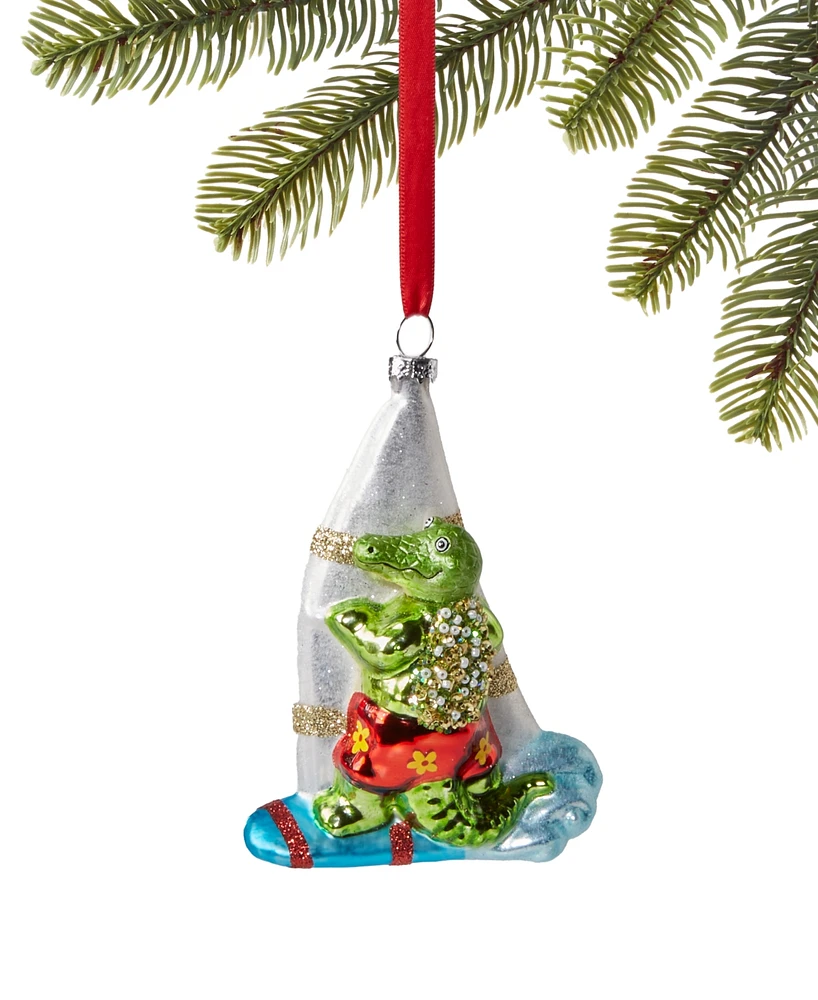 Holiday Lane Florida Alligator on a Sailboat Ornament, Exclusively at Macy's