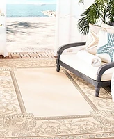 Safavieh Courtyard CY7514 Beige and Dark Beige 8' x 11' Sisal Weave Outdoor Area Rug