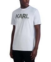 Karl Lagerfeld Paris Men's Slim-Fit Alphabet Logo Graphic T-Shirt