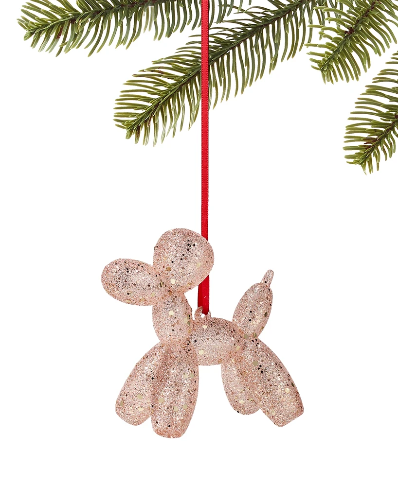 Holiday Lane Sugar Plum Pink Balloon Dog Ornament, Created for Macy's