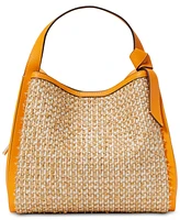 kate spade new york Knott Raffia Tweed Crossbody Tote