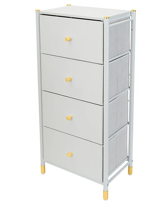 Simplify 4 Drawer Luxury Dresser in White