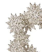 Holiday Lane Shine Bright Glitter Snowflake Ornament, Exclusively at Macy's