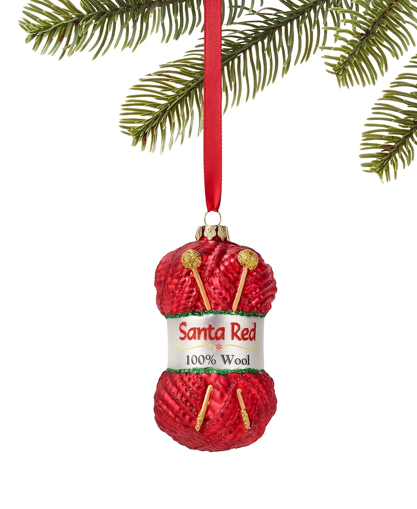 Holiday Lane All About You Ball of Red Yarn Ornament, Exclusively at Macy's