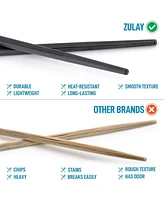 Zulay Kitchen 10 Pairs Premium Japanese Chopsticks Reusable & Durable Design