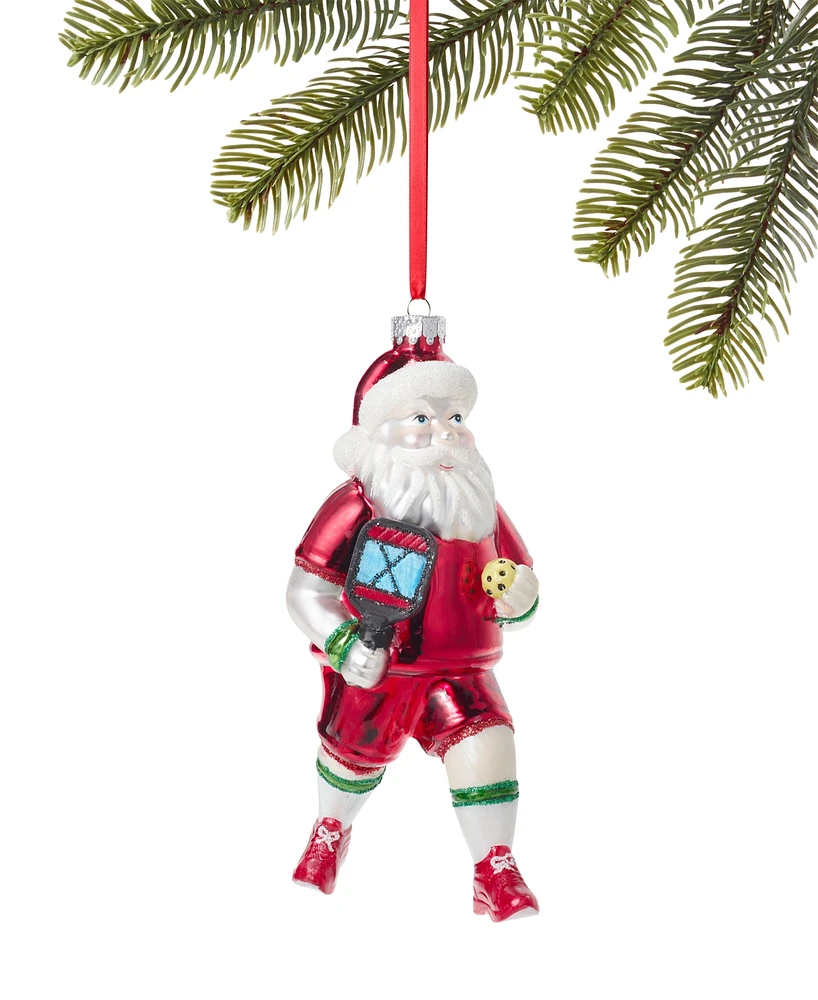 Holiday Lane Sports Pickle Ball Santa Ornament, Created for Macy's