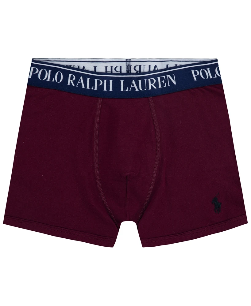Polo Ralph Lauren Big Boys Cotton Stretch Boxer Briefs 3-Pack