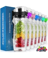 Zulay Kitchen Portable Water Bottle with Fruit Infuser