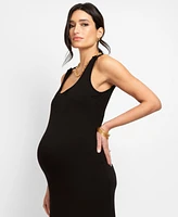 Seraphine Women's Bodycon-Style Maxi Sleeveless Maternity Nursing Dress