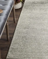 Safavieh Evoke EVK270 Silver and Ivory 2'2" x 9' Runner Area Rug