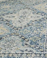 Safavieh Evoke EVK274 Light Blue and Ivory 2'2" x 9' Runner Area Rug