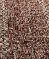 Safavieh Courtyard CY8736 Light Beige and Terracotta 2' x 3'7" Sisal Weave Outdoor Area Rug