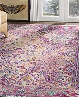 Safavieh Crystal CRS506 Light Blue and Fuchsia 4' x 6' Area Rug