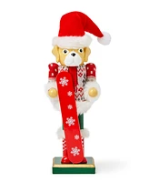 Holiday Lane Christmas Cheer White and Red Ski Dog Tabletop Decor, Created for Macy's