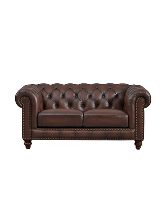 Alton Bay 68" Top Grain Leather Loveseat