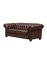 Versailles 89" Top Grain Leather Sofa