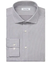 Calvin Klein Men's Steel Plus Slim Fit Modern Pin Cord Dress Shirt