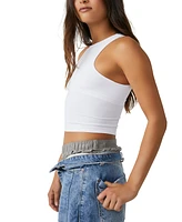 Free People Women's Clean Lines Cropped Camisole Top