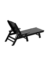 WestinTrends Adirondack Outdoor Chaise Lounge for Patio Garden Poolside (Set of 2)