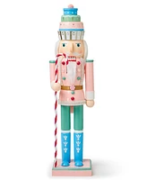 Holiday Lane Candy Cane Pink & Blue Nutcracker, Created for Macy's