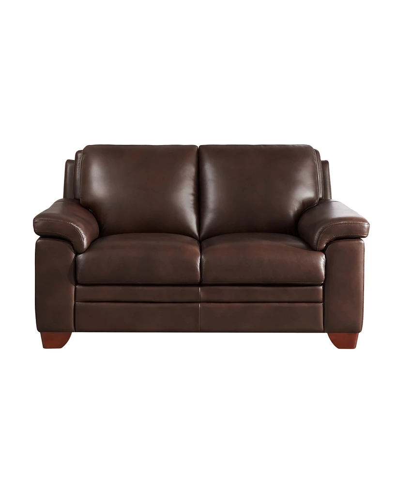 Magnum 62" Top Grain Leather Loveseat