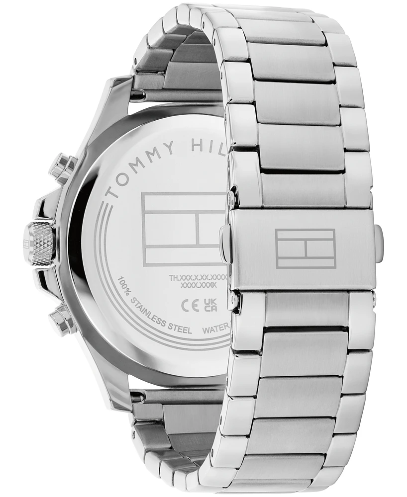 Tommy Hilfiger Men's Multifucntion Silver Stainless Steel Watch 46mm