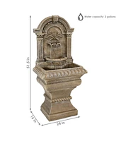 Sunnydaze Decor Ornate Lavello Standing Outdoor Waterfall Fountain - 51 in