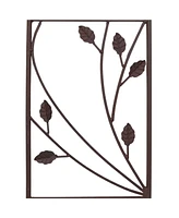 32-Inch Rustic Plant Design Outdoor Garden Trellis - Metal Wire Plant Support Trellis for Climbing Plants - Brown - Set of 2