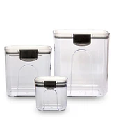 Cheer Collection 3 Piece Set of Airtight Food Storage Containers