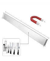 Cheer Collection 16" Stainless Steel Magnetic Knife Holder