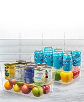 Cheer Collection Space Saving Fridge and Pantry Organizer Bin