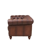 Alton Bay 91" Top Grain Leather Sofa Couch