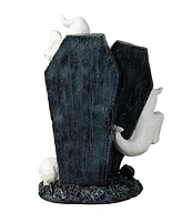 Glitzhome 9.75''H Halloween Polyresin Ghost Gravestone Table Decor