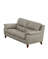 Lara 65" Top Grain Leather Loveseat