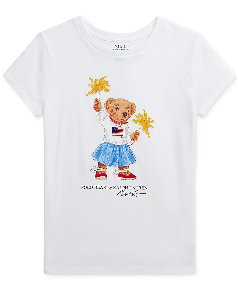 Polo Ralph Lauren Big Girls Bear Cotton Jersey Tee