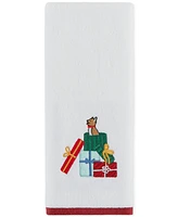 Holiday Lane Dog & Gift Embroidered 2-Pc. Hand Towel Set, Created for Macy's