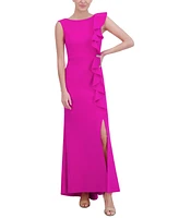 Jessica Howard Petite Ruffled Gown